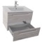 Wall Mounted Bathroom Vanity, Modern, 24